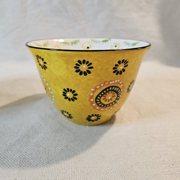 Signature Large Boho Stoneware Latte Coffee Mug Cup x 2 - Picture 4 of 11